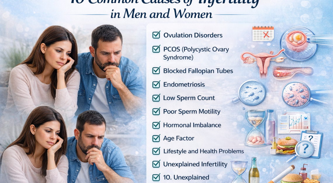 10 Common Causes of Infertility in Men and Women