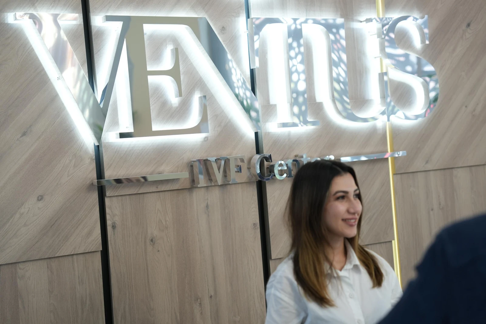 Reception and information area at Ventus IVF